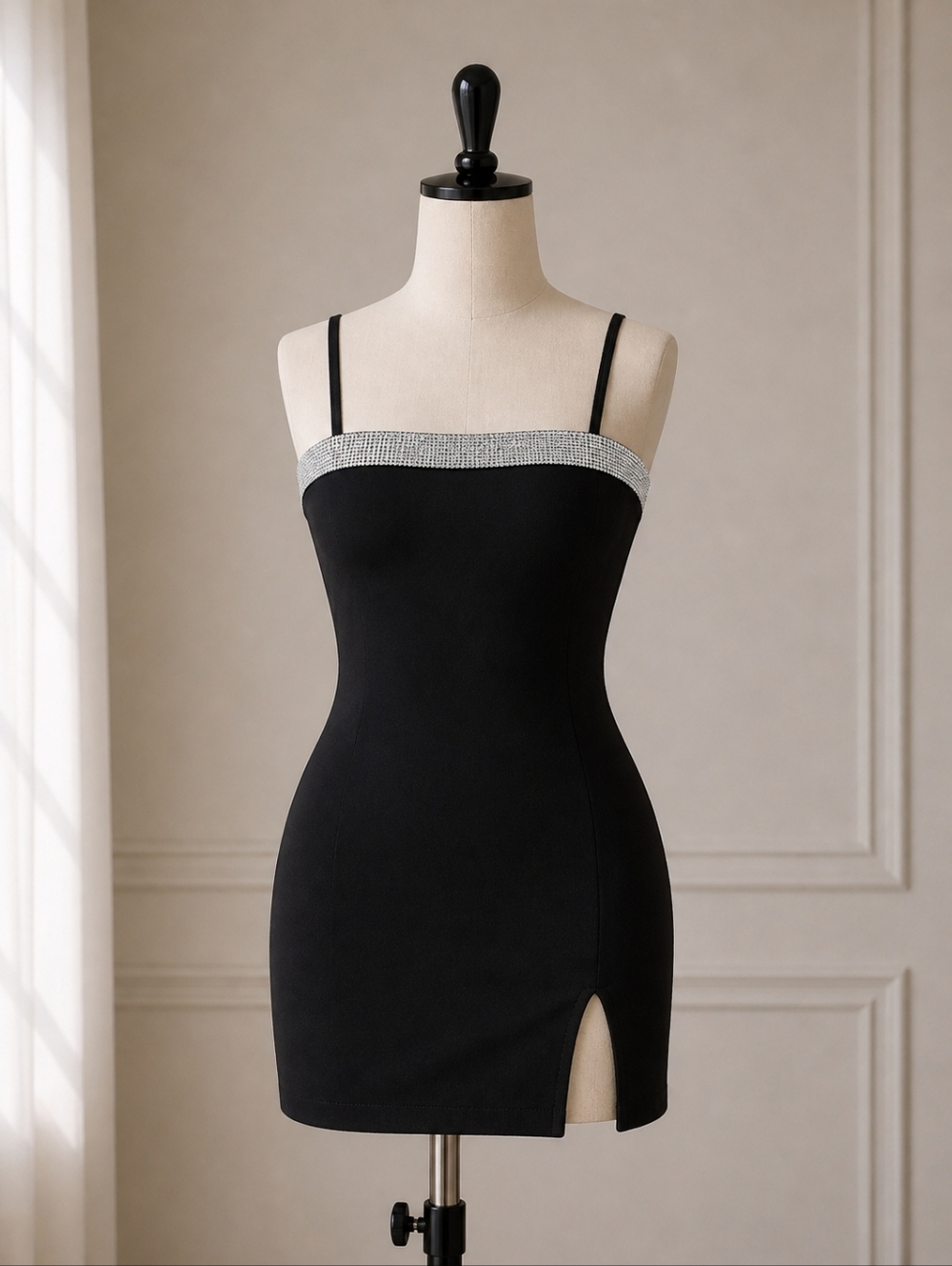 Lovely Day Black Spaghetti Strap Dress
